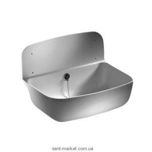 Мойка для кухни прямоугольная Sanit Multiset 49.5х34.5 на стену (настенная)  пластик  белая 60.001.01.0000