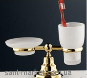 F.L.A.B CANOVA Тримач мильниці / склянки настільний матове скло золото 349ORO *