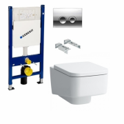 Унітаз підвісний Laufen PRO S 8209610000001 + H8919610000001 + Комплект 3 в 1 Geberit Duofix 458.121.21.1