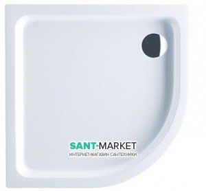 Душевой поддон акриловый четверть круга Villeroy&Boch O.NOVO 90x90х6 белый UDA0906DEN4V-01