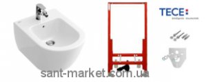 TECE застенного модуль для установки біде 9.330.000 + Біде підвісне SUBWAY 2.0