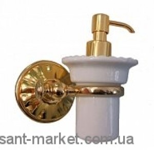 ALL.PE Margherita Дозатор для жидкого мыла золото-белый ORBI MG108