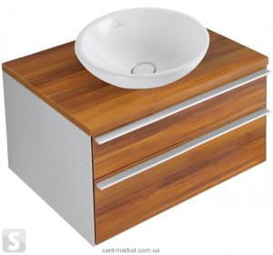 Тумба под раковину Villeroy&Boch Shape подвесная 75x50х41 коричневая A680EHEH