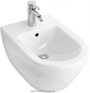 Біде підвісне Villeroy & Boch колекція Subway 2.0 57х38х41 з переливом 540000R1