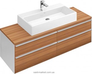 Тумба под раковину Villeroy&Boch Shape подвесная 135x50х41 коричневая C523EHEH