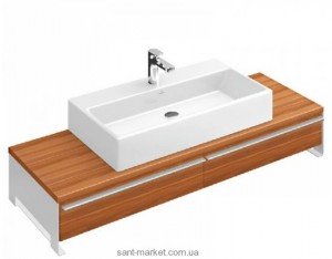 Тумба под раковину Villeroy&Boch Shape подвесная 135x50х23 коричневая C514EHEH