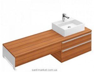 Тумба під раковину Villeroy & Boch Shape права підвісна 145x50х41 коричнева C546EHEH