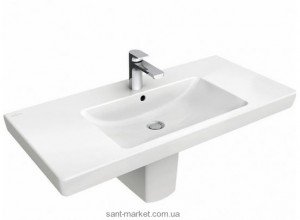 Раковина для ванної підвісна умивальник-стільниця Villeroy & Boch колекція Subway 2.0 біла 7175A001