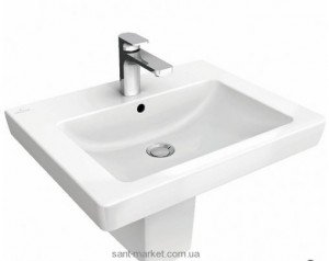 Раковина для ванної підвісна Villeroy & Boch Subway 2.0 45х37х14 біла 73154501