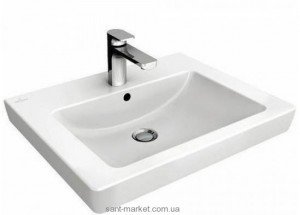 Раковина для ванної на тумбу Villeroy & Boch колекція Subway 2.0 біла 71136H01
