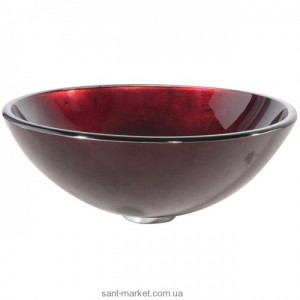 Раковина для ванной накладная Kraus красная GV-200-12mm