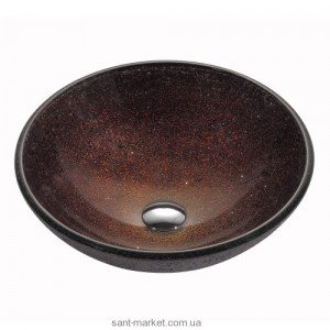 Раковина для ванной накладная Kraus коричневая GV-570-12mm