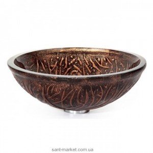 Раковина для ванної накладна Kraus коричнева GV-610-19mm