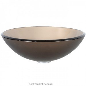 Раковина для ванной накладная Kraus коричневая GV-103FR-12mm