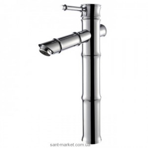 Смеситель для раковины однорычажный высокий Kraus коллекция Bamboo хром KBF-1300