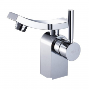 Смеситель для раковины Kraus Unicus однорычажный с донным клапаном латунь хром KEF-14302CH