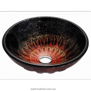 Раковина для ванної накладна Kraus шоколадна GV-681-19mm