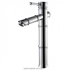 Змішувач для раковини одноважеля високий Kraus колекція Bamboo хром KBF -1300