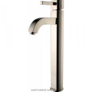 Змішувач для раковини одноважеля високий Kraus колекція Ramus сатин FVS-1007 SN