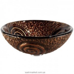 Раковина для ванной накладная Kraus коричневая GV-650-19mm