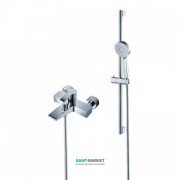 Душевая система с однорычажным смесителем Kraus Illusio латунь хром  KEF-14709CH