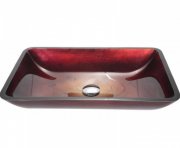 Раковина для ванної накладна скляна Kraus GVR-200-RE-15mm