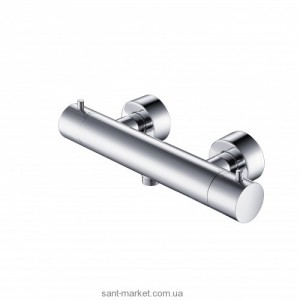 Смеситель для душа настенный двухвентильный с термостатом Kraus хром UKR-43039