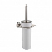 Йоржик для унітазу Kraus Imperium з настінним тримачем кераміка / латунь сатин KEA-12231BN