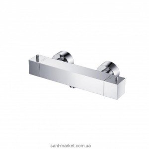 Змішувач для душу настінний двухвентильний з термостатом Kraus хром UKR-46039