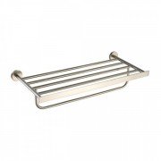 Поличка для ванної Kraus Imperium з тримачем для рушників латунь сатин KEA-12242BN