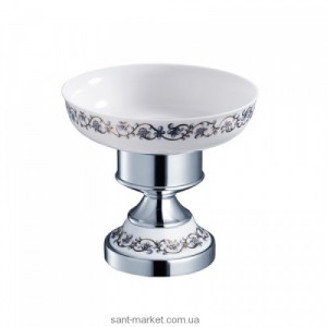 Мыльница для ванной Kraus Apollo керамика/латунь хром KEA-16507CH