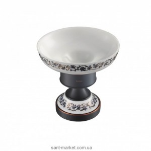 Мыльница для ванной Kraus Apollo керамика/латунь тёмный шоколад KEA-16507-ORB