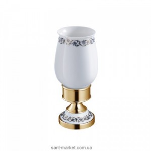 Cтакан для зубних щіток Kraus Apollo кераміка / латунь золото KEA-16513G