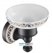 Мыльница для ванной Kraus Apollo с настенным держателем темный шоколад KEA-16503-ORB