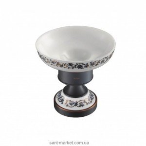 Мыльница для ванной Kraus Apollo керамика/латунь тёмный шоколад KEA-16507-ORB