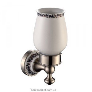 Cтакан для зубных щеток Kraus Apollo с настенным держателем сатин KEA-16504BN