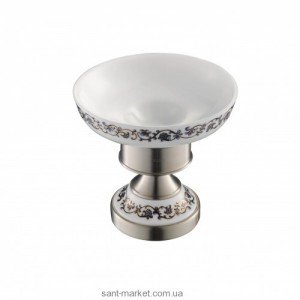 Мыльница для ванной Kraus Apollo керамика/латунь сатин KEA-16507BN