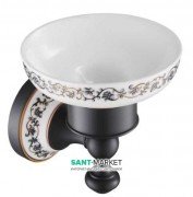 Мыльница для ванной Kraus Apollo с настенным держателем темный шоколад KEA-16503-ORB