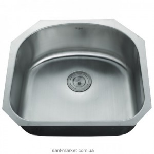 Мийка для кухні асиметрична (нестандартна) Kraus врізна нержавіюча сталь хром KBU-10