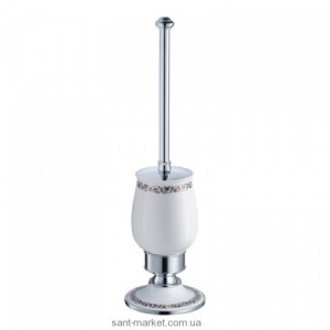 Ершик для унитаза Kraus Apollo напольный керамика/латунь хром KEA-16532CH