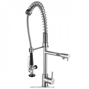 Смеситель для кухни с выдвижной лейкой Kraus однорычажный с высоким изливом KPF-1602