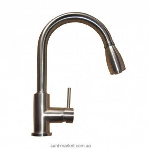 Смеситель для кухни с выдвижной лейкой Kraus однорычажный нержавеющая сталь KPF-2135