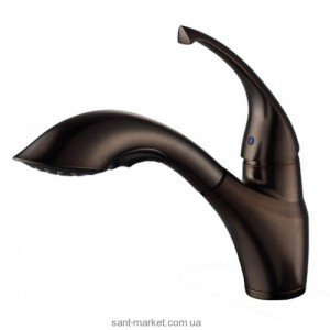 Змішувач для кухні з висувною лійкою Kraus змішувач шоколад KPF-2210ORB