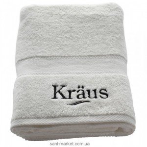 Kraus APOLLO Банное белое махровое полотенце