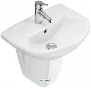 Раковина для ванной подвесная Villeroy&Boch коллекция Omnia classic белая 73264801