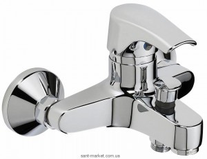 Змішувач одинважільний для ванни з коротким виливом Oras колекція Saga хром 1940Y