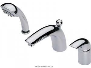 Смеситель однорычажный на борт ванны с душем Oras коллекция Vienda хром 1750