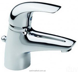 Змішувач для раковини одноважеля з донним клапаном Oras колекція Vienda хром 1704F