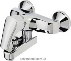 Смеситель однорычажный для ванны с коротким изливом Oras коллекция Saga хром 1972Y