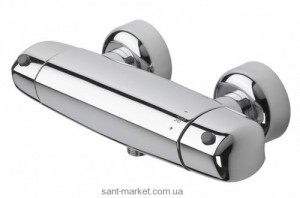 Змішувач для душу настінний двухвентильний з термостатом Oras колекція Optima хром 7160Y